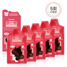 펴난 5분 스피드 헤어컬러 샴푸형 염색제 / 새치머리커버, 다크브라운(진한갈색) 5매, 1개