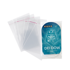 Mezastar卡匣自黏袋 高透明收藏保護套 適用於Mezastar 明耀之星卡匣 100入裝, 透明, 100個