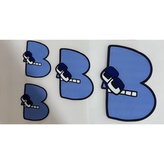 쏘하 알파벳로어 큰글 셋트 B 우레탄 전사지 아동 전사지 캐릭터 전사지, 1개, 혼합