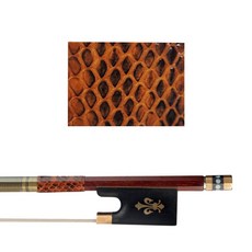 바이올린 비올라 활 그립 스킨 뱀 가죽, 1개