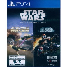 PS4 星際大戰極速飛梭與突擊隊組合 中日英文美版 Star Wars Racer and Commando 刺激競速體驗, 現貨全新, INL123094