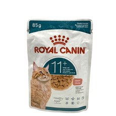 ROYAL CANIN 皇家 11歲以上熟齡貓主食罐 85g, 1個, 肉類及副產品 (此處為家禽), 穀物, 蔬菜, 蔬菜副產品, 礦物質, 酵母, 各種糖