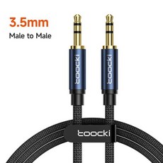 Toocki 3.5mm Aux 케이블 스피커 와이어 수 잭-잭 오디오 연장 케이블 자동차 헤드폰 어댑터 수-암 3.5mm 코드, [02] 1M, [01] Blue M to M
