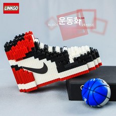 나노 블록 선물 신발모양 미니어처 장난감 신발 모형 조립 정밀조립 제품 취미, 4.크리미 화이트 AJ