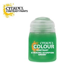 【Citadel】模型專用 對比漆 : Striking Scorpion Green (18ml) - 鮮明色彩 輕鬆上色, 1個