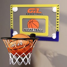 무소음 농구대 실내 벽걸이 흡착걸이 가정용 미니농구대, 1개, 올네이션 02.무소음 소프트볼오렌지