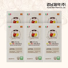 경남제약 로얄 유기농 레몬 애사비스틱 애플 사이다 비니거(26.12.06), 6개, 225g