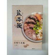藍海饌清燉牛肉麵2人份 湯頭清甜 牛肉軟嫩入味 麵條Q彈有嚼勁, 1.5kg, 1個