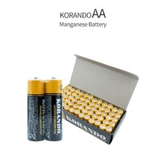 AA 벌크 건전지 코란도 망간건전지 R6 1.5V, 1세트, 60개입
