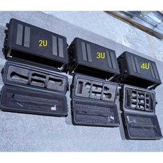 마이크 케이스 유선 무선 보관함 음향 장비 PE 4U, 2U (500x260x92), 1개