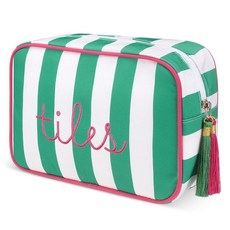 Sanwuta 지퍼가 달린 마작 타일 백 마작 보관 파우치 타일 보드 게임 피스 게임 파티 여행 모임 액세서리용 마작 가방 21.6 x 14 x 8.9cm(8.46 x 5., 클래식, 초록색