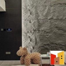 킹스스톤 내벽 장식 TV배경 마감재 석재 타일 외벽 인테리어 인조석, 1개, 옥설화석2_600mmx1200mm