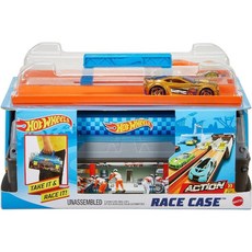 Hot Wheels Toy 핫 휠 장난감 자동차 트랙 세트 1 64 스케일의 2대의 차량이 있는 레이스 케이스 플레이셋