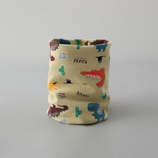 兒童純棉圍脖 彈性保暖圍脖 男童女童卡通印花圍脖