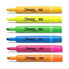 샤피 Sharpie 엑센트 탱크 형광펜 대용량, 신형 옐로우, 1, 상세페이지 참조, 옐로우(진노랑)