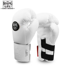 NO BOXING NO LIFE 拳擊手套 白色 手腕加強, 1個