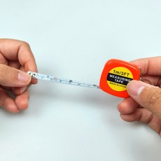 1M 미니 휴대용 줄자 키링, 블루, 1개