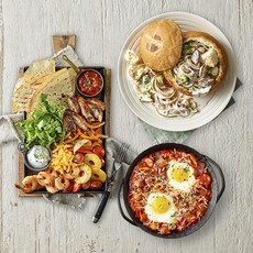 애슐리 에그인헬+올라 파히타+봉골레 크림 빠네 파스타 (6인분) 크리스마스 홈파티 밀키트, 1