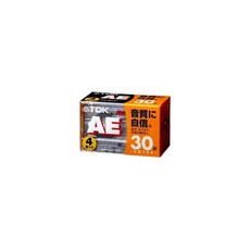 TDK 오디오 카세트 테이프 AE 30분 4권 팩 AE-30X4G, 상세페이지 참조, AE30X4G