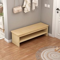 단단한 나무 벤치 의자 대기석 신발 평벤치 원목 긴 40x20x42, W. 이층 60x30x42 원목 무도장