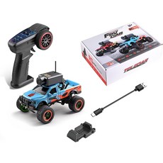 RC FPV 트럭 앱 연동 WiFi 카메라 멀티존 조명, 파란색