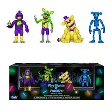 FNAF 프레디의피자가게 프레디 피자가게 나이트메어 폭시 치카 야광 피규어, E