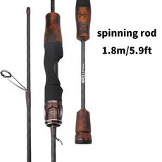 GOTU GHT 후지 스피닝 나무 초경량 가이드 파워 로드 손잡 낚싯대, 01 1.8m Spinning L