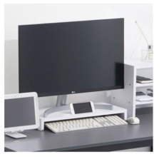우드웰 스토리 500 기본형 모니터받침대 MT-05, 화이트