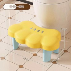 馬桶輔助凳 防滑浴室神器, 萌趣貓爪墊腳凳 黃色 1個裝