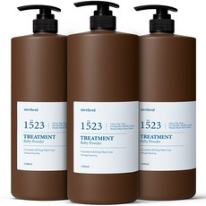 1+1+1 메르헨트 코코넛 대용량 트리트먼트 1500ml 베이비파우더향 약산성 미용실 단백질 헤어팩 두피 헤어 린스 초특가 남성 여성 헤어 트리트먼트 1위, 3개, 1.5L