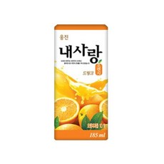 웅진 내사랑 오렌지 드링크, 185ml, 6개