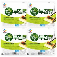 CJ 행복한콩 단단한 부침두부, 4개, 300g