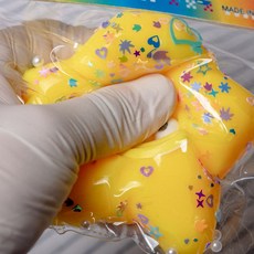 [이거쩌거] 귀여운 쫀득말랑이 스트레스해소, 1개, 50g, 왕별(옐로우)