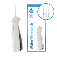 [치과공식납품] 닥터대니 워터테라픽 구강세정기 무선 휴대용 가정 치아 치간 물치실 세척기 세정기 잇몸 케어 관리, 화이트, 워터테라픽 1개