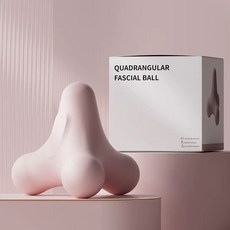 四角筋膜球 按摩球 背部肩頸腳底舒壓神器 筋膜放鬆球, 四角筋膜球_粉色