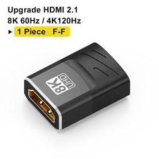 MIZIQIER 8K HDMI 2. 어댑터 90 270 도 수 암 8 K60HZ 4 K 20HZ 컨버터 48GBPS PS5 4 HDTV ROKU TV 스틱 PC 호환, Female to Female, Female to Female