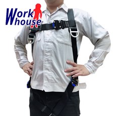 Work house ADELA 全身式安全帶 高空作業防護裝備, 1個, 加大款（建議身材較壯碩者使用）