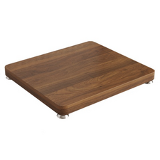 진동방지 스피커 베이스 충격흡수 플로어 우퍼 받침대, 월넛색 350x400(mm) - 단품