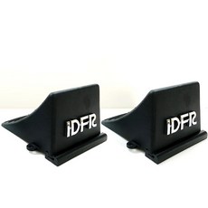 IDFR 車擋輪檔 防滾止滑車輪擋 輪胎擋三角板 停車卸貨斜坡擋 大款黑色2入, 2個