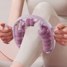 시원한 26롤러 롤링마사지스틱 안마봉 허벅지 종아리 전신, 핑크
