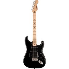 Squier Stratocaster 電吉他 單單單拾音器 初學首選 紫色 贈琴袋 導線 調音器, 黑色, 1個