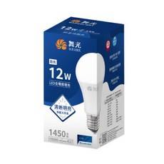 舞光 DANCELIGHT 12W LED全電壓燈泡 E27燈頭 白光/自然光/黃光可選 CNS認證 無藍光危害 節能省電 10入/箱, 日光色, 1箱