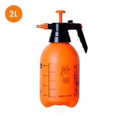 2L氣壓式噴水壺 澆花瓶 園藝噴壺 壓力噴瓶 SIN5045, 1個, 橙色