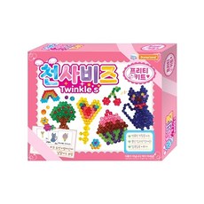 도너랜드 천사비즈 트윙클 프리티키트 비즈놀이 키트 물로붙는 비즈 DIY 만들기 세트 취미, 1개
