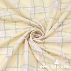 대폭 쾌적하고 부드러운 기모극세사 소프트플란넬 코티지체크 2종, 핑크