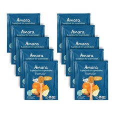 Amara 아마라 이유식 3단계 곡물 파우더 미국직배송 22g 10개입, 호박 배 10개입, 2개