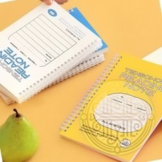 독서 기록 노트 50권 빠른배송 읽기 독서기록 목록, 블루