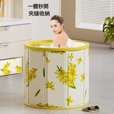 泡澡桶兒童疊寶寶洗澡桶家用嬰兒加厚保溫洗澡盆浴盆游泳泡浴桶, 1個, 70*65桂馥蘭香抑菌5層加厚鎖溫基礎禮:如圖