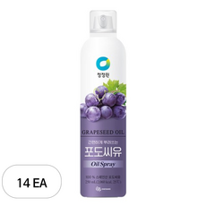 청정원 포도씨유 스프레이, 14개, 250ml