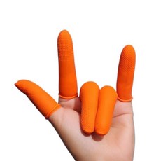 麻花凸點防滑乳膠指套 加厚耐磨手指套 觸控螢幕防靜電點鈔算鈔橡膠指套 拋棄式指套, 1個